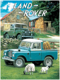 Land Rover Blechschild von Trever Mitchell