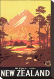 New Zealand, Mt. Egmont Stretched Canvas Print by L. C. Mitchell