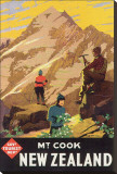 Mt. Cook, New Zealand Stretched Canvas Print by L. C. Mitchell