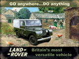 Land Rover Tin Sign by Kevin Walsh