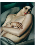 Rafaela sur Fond Vert (Le Reve) Giclée-Premiumdruck von Tamara De Lempicka