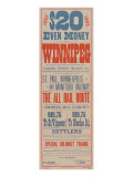 $20 Even Money, The All Rail Route, c.1885 reproduction procédé giclée
