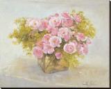 Roses Stretched Canvas Print by Arthur Easton
