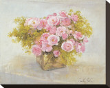 Roses Reproduction transférée sur toile : par Arthur Easton