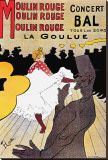 Moulin Rouge Stretched Canvas Print by Henri de Toulouse-Lautrec