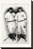Dimaggio and Gehrig Stretched Canvas Print by Allen Friedlander