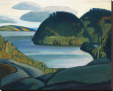 Coldwell Bay, North of Lake Superior Reproduction transférée sur toile par Lawren S. Harris