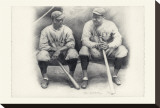 Ruth and Gehrig Stretched Canvas Print by Allen Friedlander