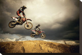 Motocross: en el aire (Motocross: Big Air) Reproducción en lienzo de la lámina