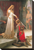 The Accolade Stretched Canvas Print by Edmund Blair Leighton