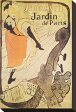 Jane Avril in Jardin de Paris Leinwand von Henri de Toulouse-Lautrec