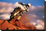 Motocross II Stretched Canvas Print