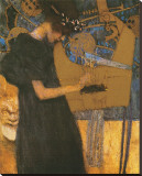 La musique Reproduction transférée sur toile par Gustav Klimt