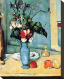 Blue Vase Leinwand von Paul Cézanne