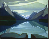 Maligne Lake, Jasper Park Stretched Canvas Print by Lawren S. Harris