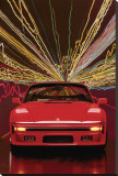 Porsche 911 Slopenose Convertible Stretched Canvas Print