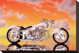 Custom Motorcycle Stretched Canvas Print