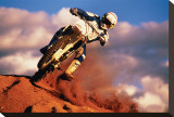 Motocross II Stretched Canvas Print Motocross II Stretched Canvas Print