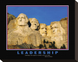 Leadership, Mt.Rushmore Reproduction transférée sur toile