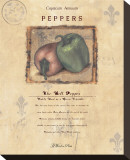 The Bell Pepper Stretched Canvas Print by Wood 