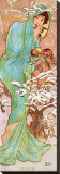 Winter Stretched Canvas Print by Alphonse Mucha