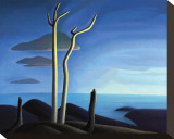Lake Superior Stretched Canvas Print by Lawren S. Harris