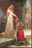 The Accolade Stretched Canvas Print by Edmund Blair Leighton The Accolade Stretched Canvas Print by Edmund Blair Leighton