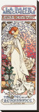 La Dame aux Camelias Stretched Canvas Print by Alphonse Mucha