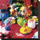 Afternoon Tea Stretched Canvas Print by Peter Graham
