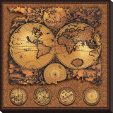 Cartographica III Stretched Canvas Print