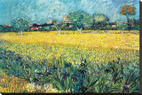 View of Arles with Irises Kunstdruk op gespannen doek van Vincent van Gogh View of Arles with Irises Kunstdruk op gespannen doek van Vincent van Gogh