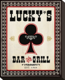 Bar and Grill Stretched Canvas Print