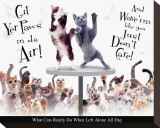 Cat Party Stretched Canvas Print by Yoneo Morita