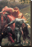La Belle Dame Sans Merci (detail) Reproducción en lienzo de la lámina por Frank Bernard Dicksee