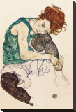 Mujer del artista Reproducción en lienzo de la lámina por Egon Schiele Mujer del artista Reproducción en lienzo de la lámina por Egon Schiele