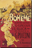 Puccini, La Boheme Lærredstryk på blindramme af Adolfo Hohenstein Puccini, La Boheme Lærredstryk på blindramme af Adolfo Hohenstein