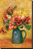 Pitcher of Flowers Stretched Canvas Print by Pierre-Auguste Renoir