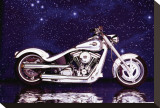 Big Twin Softail Stretched Canvas Print