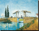 The Langlois Drawbridge Reproducción en lienzo de la lámina por Vincent van Gogh The Langlois Drawbridge Reproducción en lienzo de la lámina por Vincent van Gogh