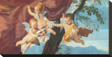 La Sainte Famille (detail) Stretched Canvas Print by Nicolas Poussin