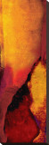 Triptych Red Wassily III Stretched Canvas Print by Petro Mikelo