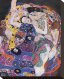 The Virgins Lærredstryk på blindramme af Gustav Klimt