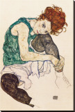 Konstnärens hustru Sträckt Canvastryck av Egon Schiele Konstnärens hustru Sträckt Canvastryck av Egon Schiele
