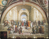 School of Athens Kunstdruk op gespannen doek van Raphael