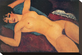 Nudo Disteso Stretched Canvas Print by Amedeo Modigliani