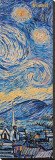 Starry Night, c.1889 (detail) Stretched Canvas Print by Vincent van Gogh