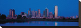 Dallas Skyline at Dusk II Stretched Canvas Print