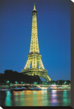 Paris la nuit Reproduction transférée sur toile