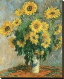 Sunflowers, c.1881 Stretched Canvas Print by Claude Monet