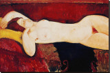 Nude Reclining Stretched Canvas Print by Amedeo Modigliani Nude Reclining Stretched Canvas Print by Amedeo Modigliani